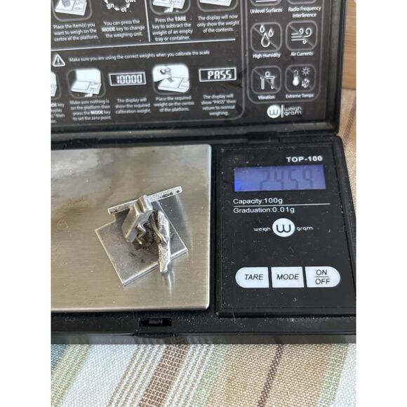 Sterling Silver Taxco Vtg MCM Matador Shadowbox Cuff Links 24.59g For Repair - Picture 6 of 7